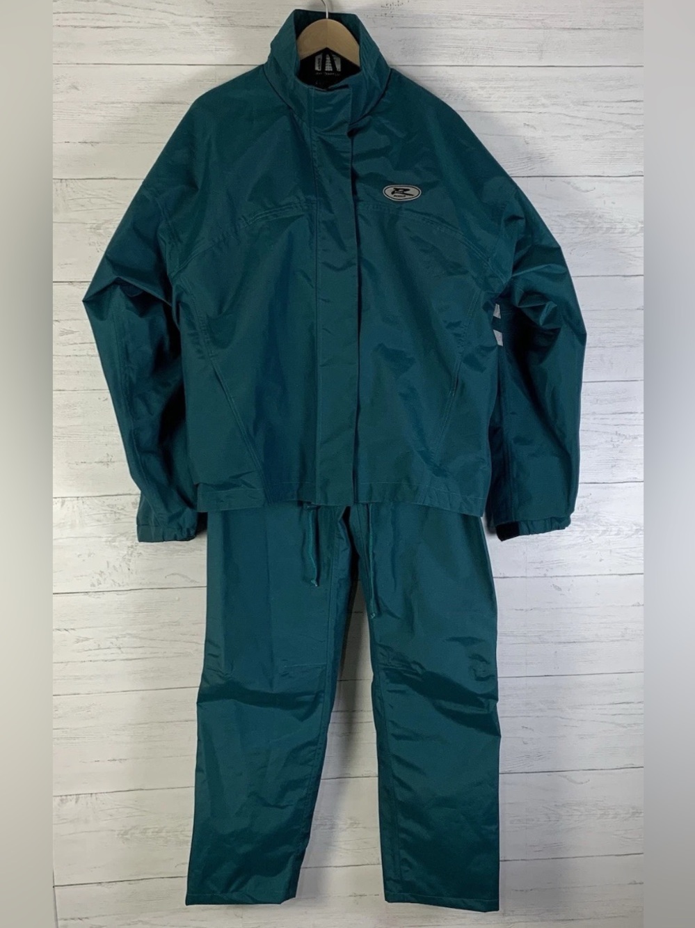 Road Runner Scotchlite Reflective Teal 2pcs Wind Breaker Safety Jacket & Pants